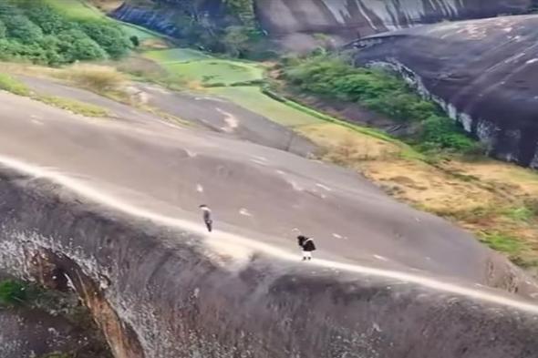 أحد عجائب الطبيعة.. لن تتخيل شكل جبل"حافة السكاكين" في الصين (فيديو وصور)