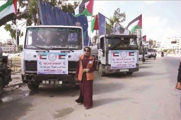 الإمارات تُطلق حملة كُبرى لتوزيع مياه الشرب في شمال غزة