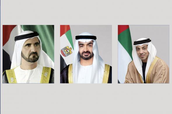 الامارات | رئيس الدولة ونائباه يهنئون أمير قطر بمناسبة ذكرى توليه مقاليد الحكم