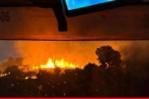 وسائل إعلام إسرائيلية: حريق في غابة بيريا عقب القصف الصاروخي الأخير من لبنان