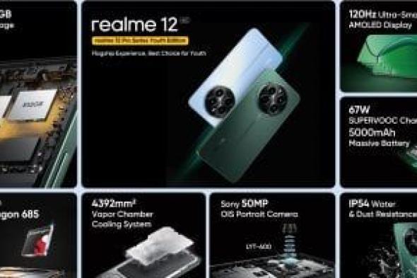 تكنولوجيا: ريلمي تطلق هاتف realme 12 4G من سلسلة realme 12 Pro النسخة المصممة خصيصاً للشباب وأفضل خيار لهم