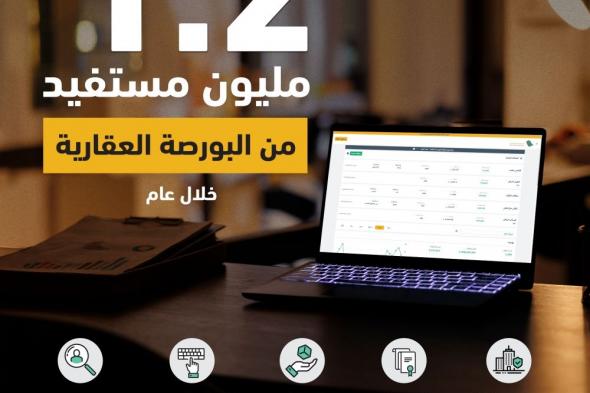 1.2 مليون مستفيد من البورصة العقارية