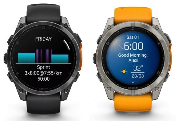 تكنولوجيا: تفاصيل سعة البطارية في ساعة Garmin Fenix 8 الذكية القادمة